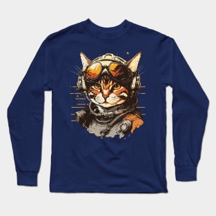The Pilot Cat Long Sleeve T-Shirt